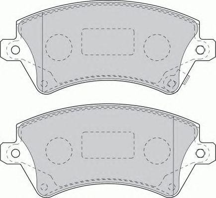 Комплект тормозных колодок, диско FSL1573 FERODO