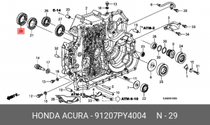 Сальник 91207PY4004 HONDA