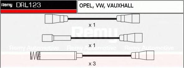 Ккомплект проводов зажигания DRL123 DELCO REMY