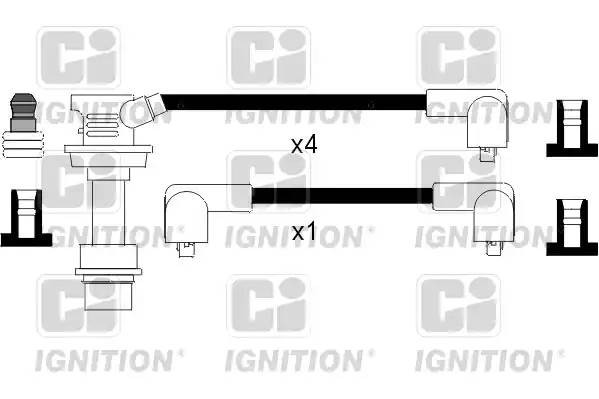 Ккомплект проводов зажигания XC875 QUINTON HAZELL