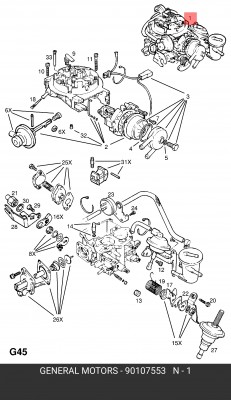 Карбюратор 90107553 GENERAL MOTORS