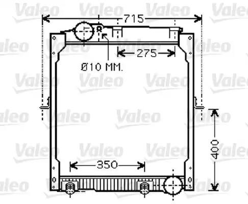 Радиатор, охлаждение двигател 733425 VALEO PHC