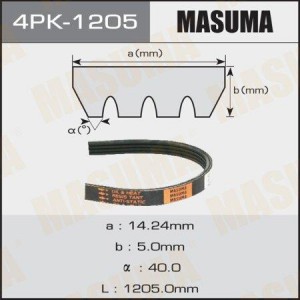 Ремень приводной 4PK-1205 MASUMA