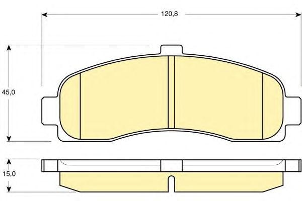 Комплект тормозных колодок, диско 6110599 GIRLING