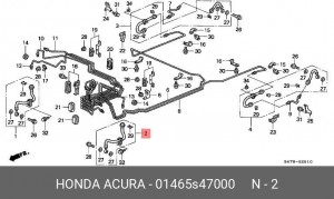 Шланг тормозной 01465S47000 HONDA
