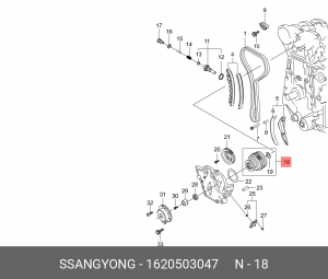 Деталь 1620503047 SSANG YONG