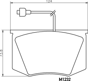 Комплект тормозных колодок, диско MDB1232 MINTEX