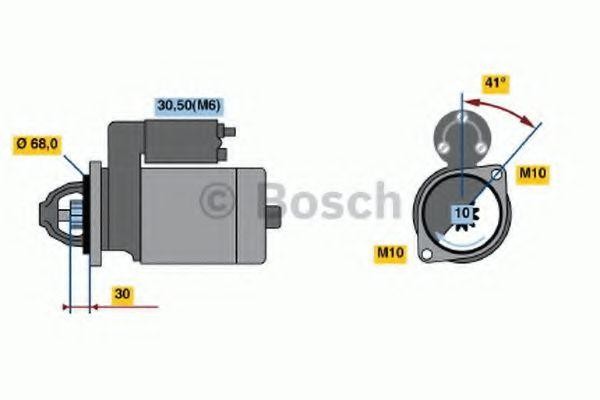 Стартер 0001109273 BOSCH