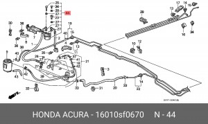 Топливный фильтр 16010SF0670 HONDA