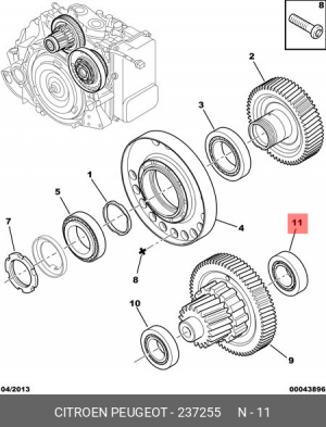 Подшипник АКПП 2372 55 CITROEN PEUGEOT