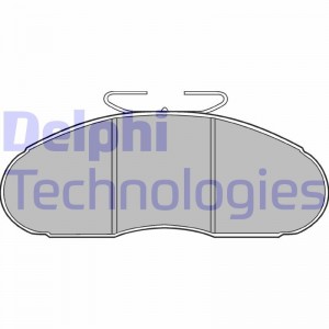 Комплект тормозных колодок, диско LP828 DELPHI