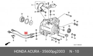 Выключатель, фара заднего хода 35600PG2003 HONDA