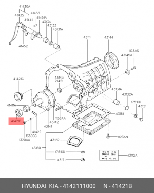 Подшипник выжимной сцепления 4142111000 HYUNDAI KIA