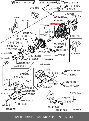 Пружина ME748716 MITSUBISHI