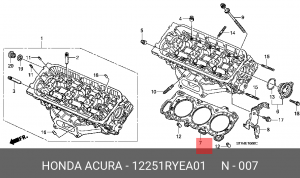 Прокладка ГБЦ 12251RYEA01 HONDA