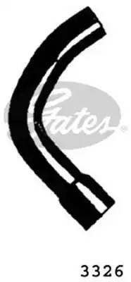 Шланг радиатора 3326 GATES