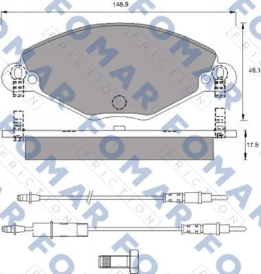 Колодки тормозные дисковые 51787081 ROULUNDS BRAKING