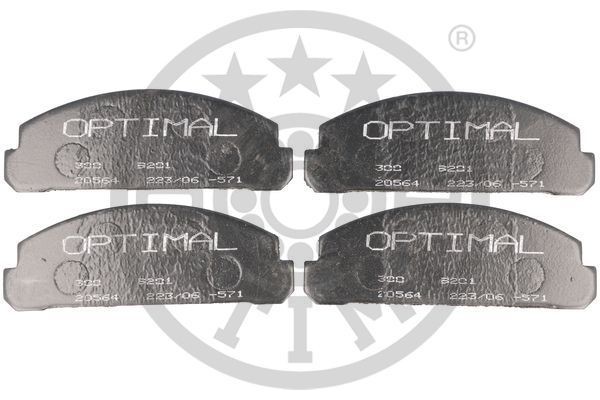 Комплект тормозных колодок, диско 9201 OPTIMAL