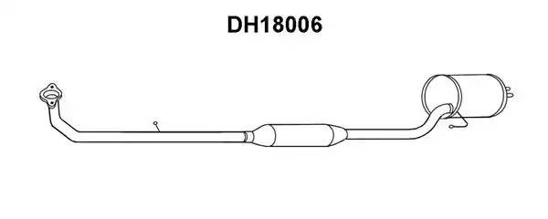 Глушитель выхлопных газов конечный DH18006 VENEPORTE