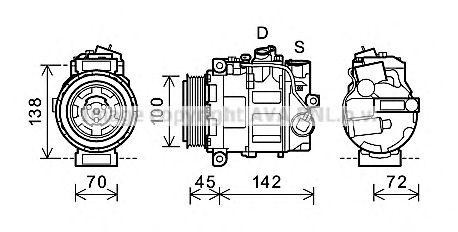Компрессор, кондиционер MSK344 AVA