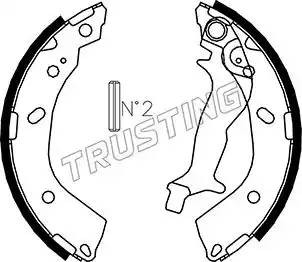 Комплект тормозных колодок 046.214 TRUSTING