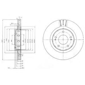 Тормозной диск BG4038 DELPHI