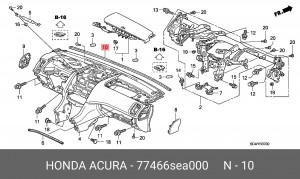 Деталь 77466SEA000 HONDA