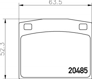 Комплект тормозных колодок, диско 2048501 TEXTAR