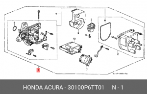 Распределитель зажигания - трамблер 30100P6TT01 HONDA