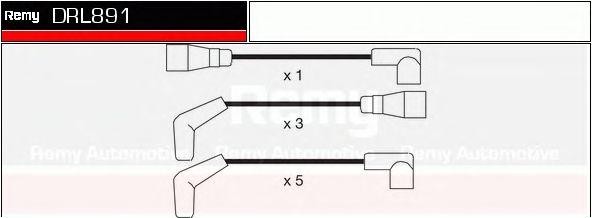 Ккомплект проводов зажигания DRL891 DELCO REMY