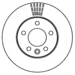 Тормозной диск 562262B BENDIX JURID