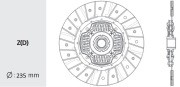 Диск сцепления DW53 VALEO PHC