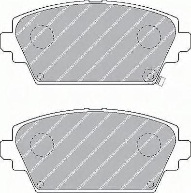 Комплект тормозных колодок, диско FSL1439 FERODO