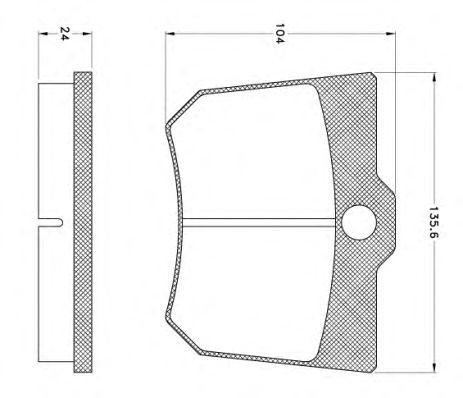 Комплект тормозных колодок, диско JCA1015 REMSA