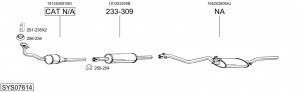 Глушитель выхлопных газов конечный 288841 BOSAL