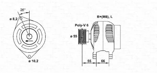 Генератор 943354076010 MAGNETI MARELLI