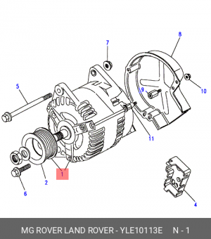 Генератор YLE10113E MG ROVER LAND ROVER