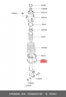 Амортизатор 5536025150 HYUNDAI KIA