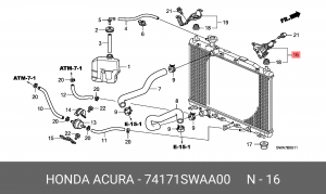 Деталь 74171SWAA00 HONDA