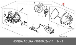 Распределитель зажигания - трамблер 30100P2EA11 HONDA