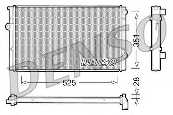 Радиатор, охлаждение двигател DRM32028 DENSO