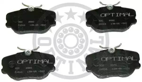 Комплект тормозных колодок, диско 9580 OPTIMAL