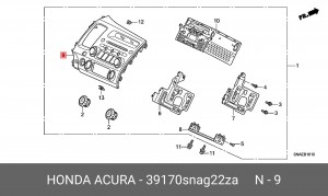 Головное устройство 39170SNAG22ZA HONDA
