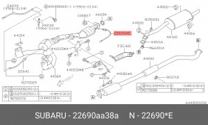 Лямбда-зонд 22690AA38A SUBARU