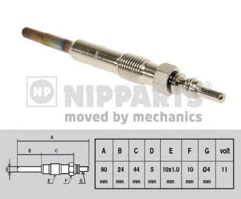 Свеча накаливания J5715014 H B JAKOPARTS NIPPARTS