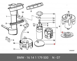 Фильтр топливный 16 14 1 179 500 BMW