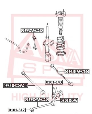 Сайлентблок 0101-017 ASVA