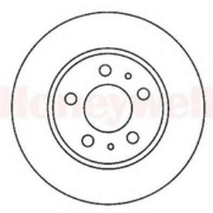 Тормозной диск 561443B BENDIX JURID