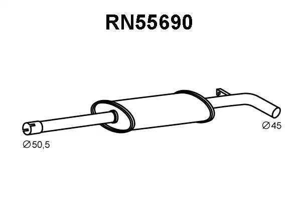 Предглушитель выхлопных газов RN55690 VENEPORTE
