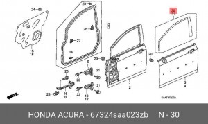 Деталь 67324SAA023ZB HONDA